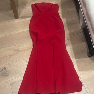 Jill Stuart Vibrant Red Strapless Dress